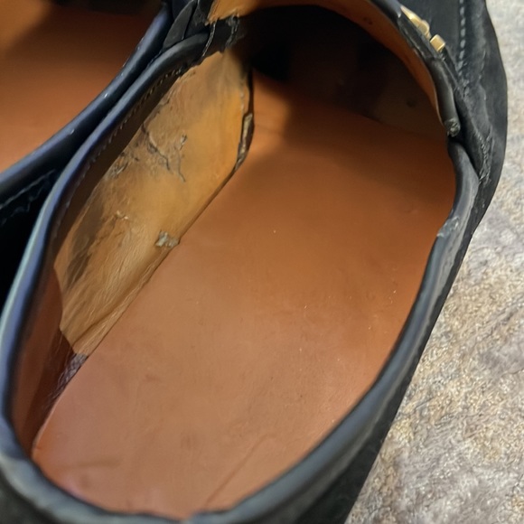 Mens vintage suede Ferragamo loafers - Picture 10 of 15